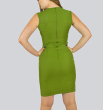 Load image into Gallery viewer, Crepe Overlap Sheath Dress